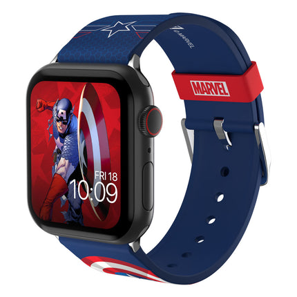 Kapitan Ameryka Marvel Insignia Collection Pasek do smartwatcha z paskiem na nadgarstek